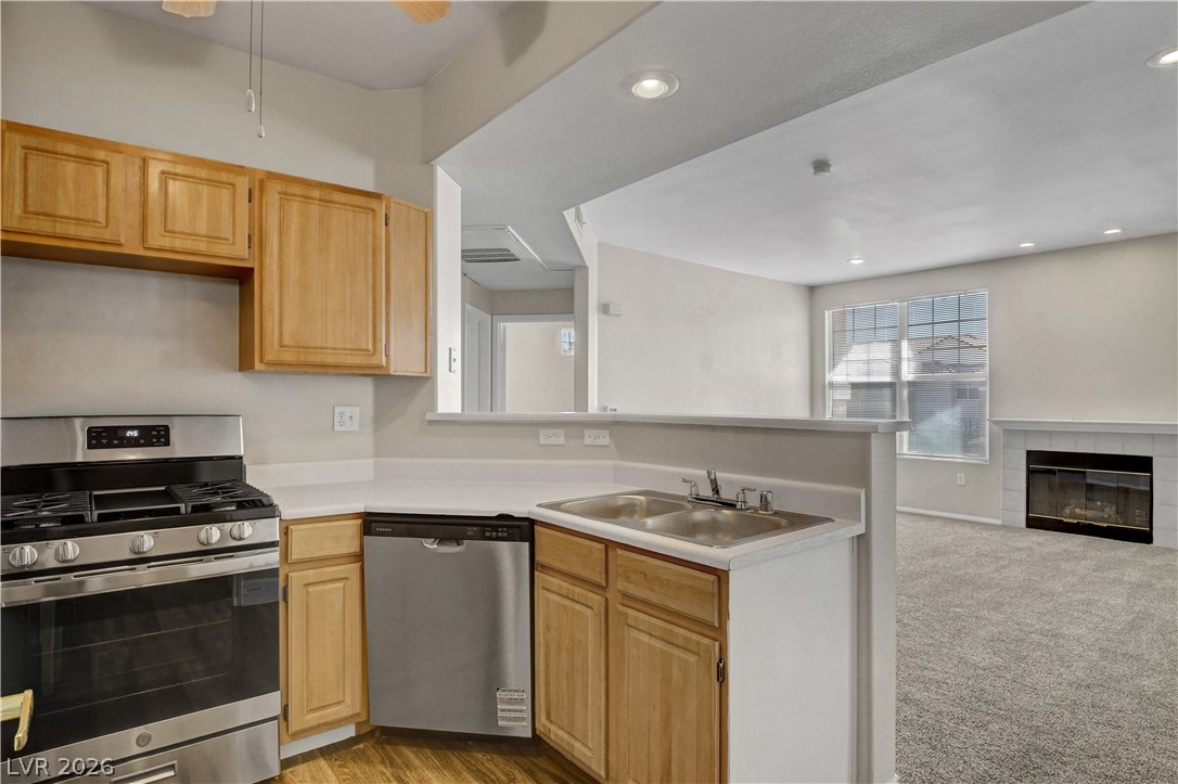 8555 West Russell Road, Unit 2091 Las Vegas, NV 89113 - Photo 9 of 26 Kitchen with new stainless steel appliances,
