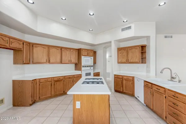 an empty room with a bathroom