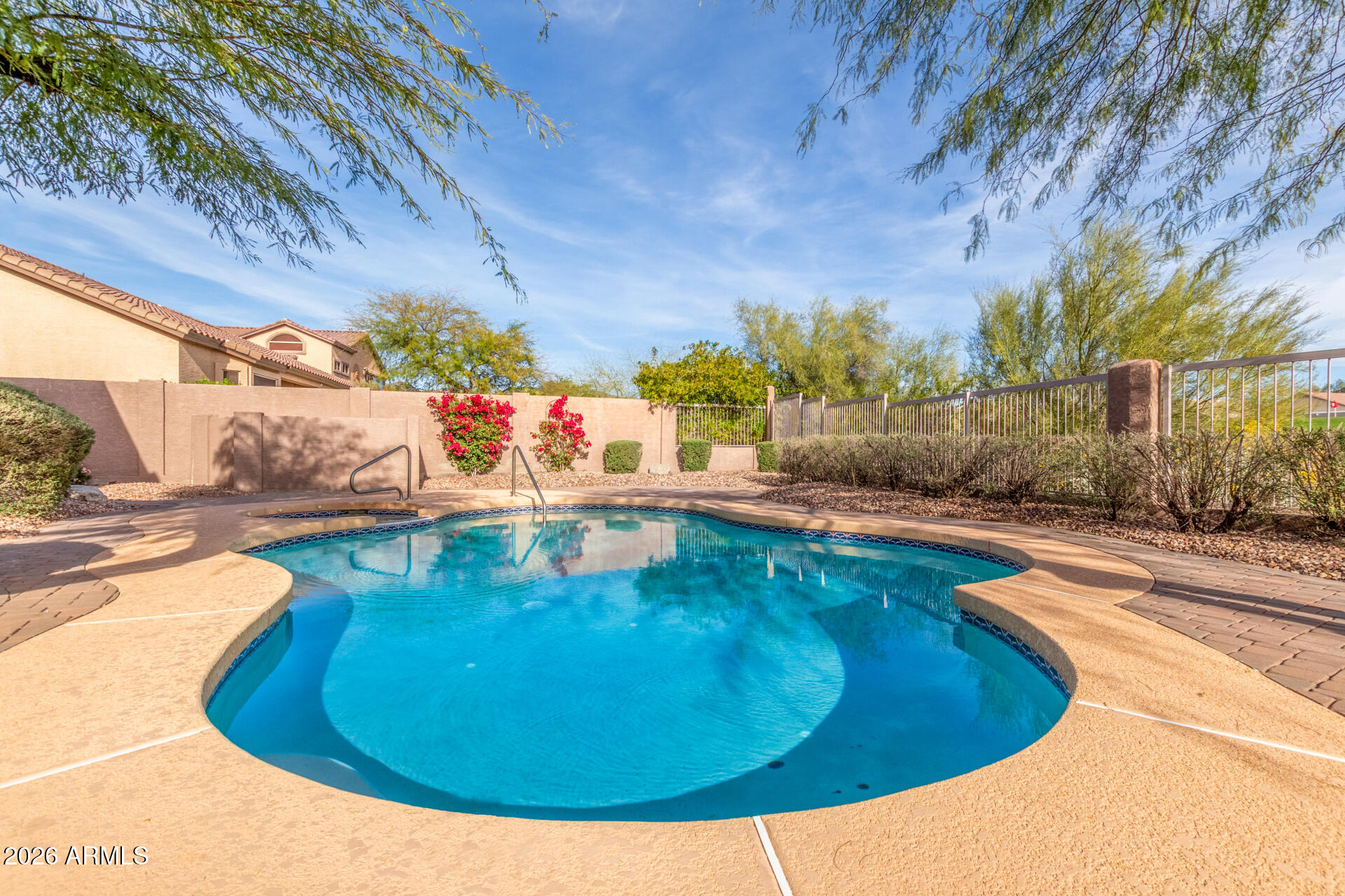 3430 North Mountain Ridge, Unit 13 Mesa, AZ 85207 - Photo 79 of 115 a view of a swimming pool with a yard