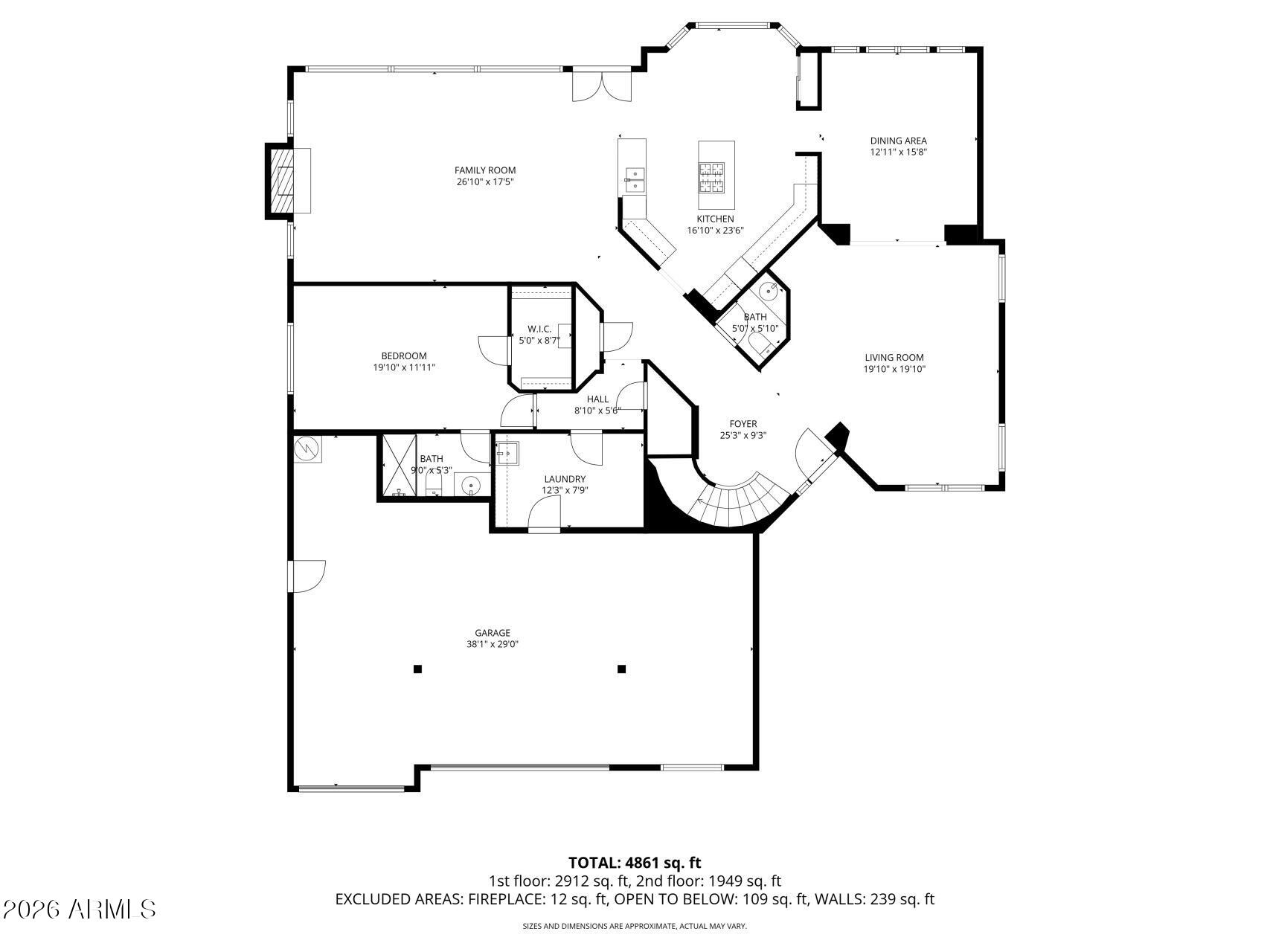3430 North Mountain Ridge, Unit 13 Mesa, AZ 85207 - Photo 97 of 115 1st_floor_3430_north_mountain_ridge_unit