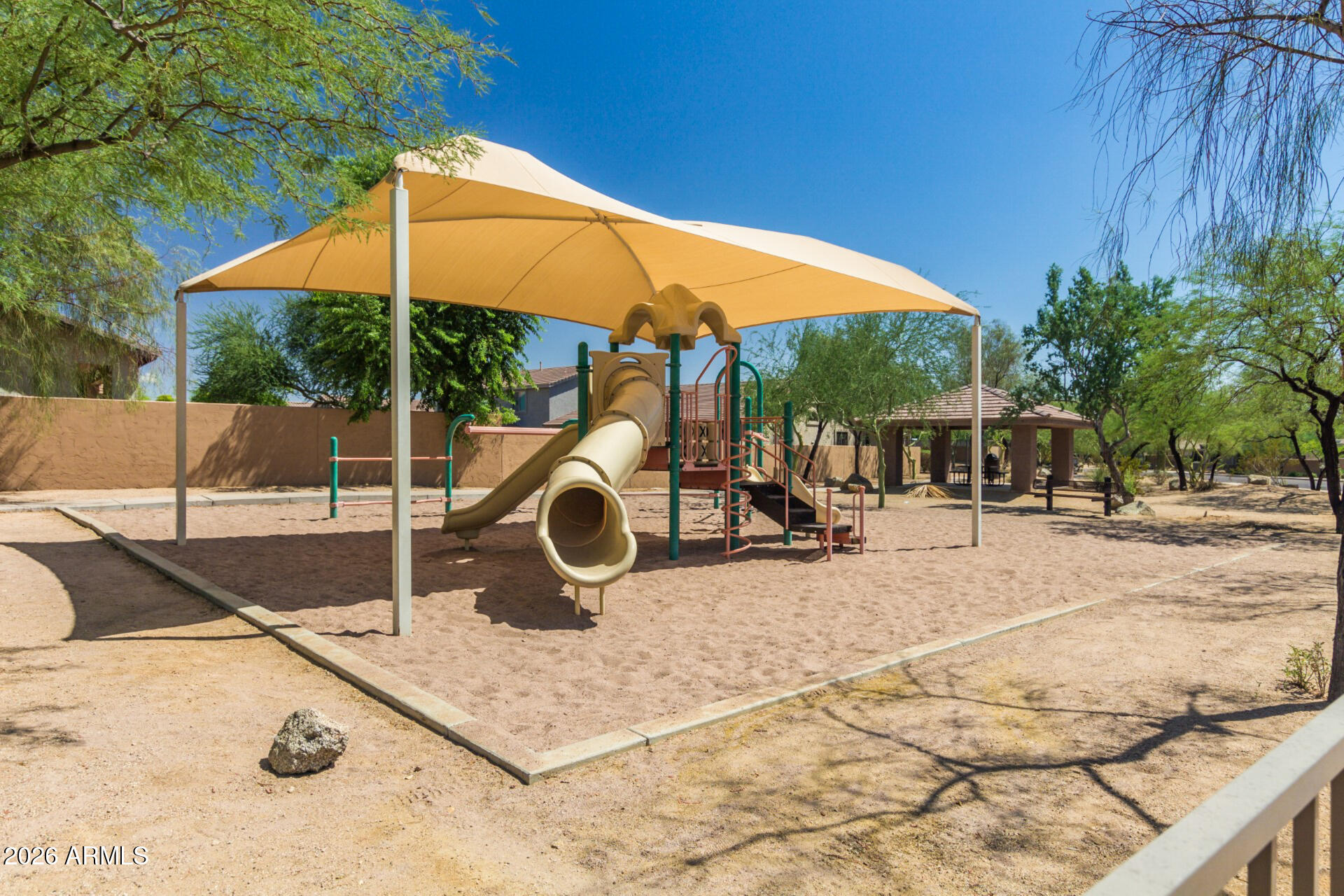 3430 North Mountain Ridge, Unit 13 Mesa, AZ 85207 - Photo 100 of 115 a view of a backyard with sitting area