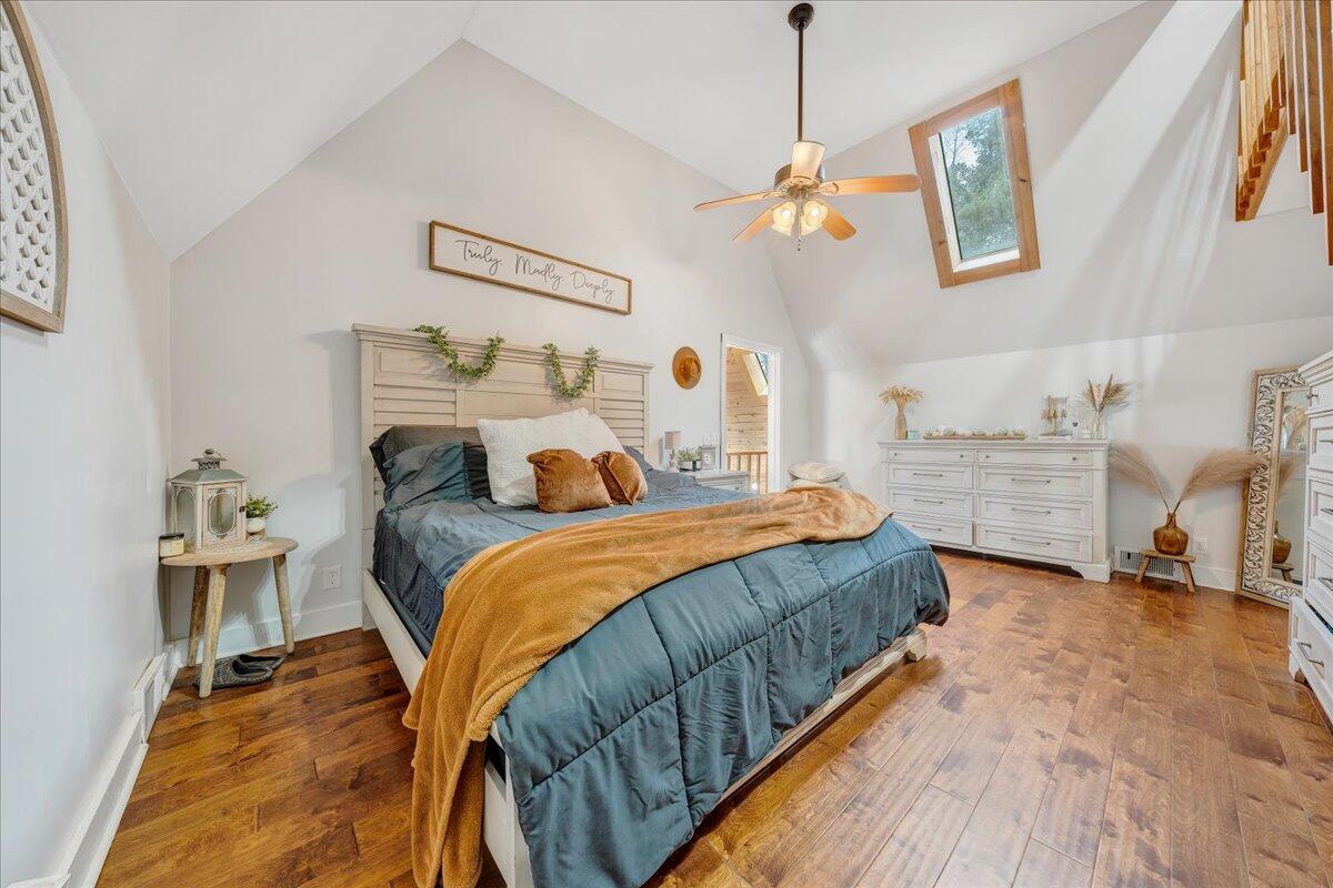 2800 Old Ferrum Road Ferrum, VA 24088 - Photo 28 of 58 a bedroom with a bed and wooden floor