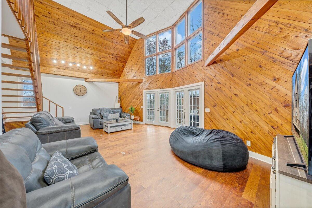 2800 Old Ferrum Road Ferrum, VA 24088 - Photo 8 of 58 a living room with furniture and a floor to ceiling window