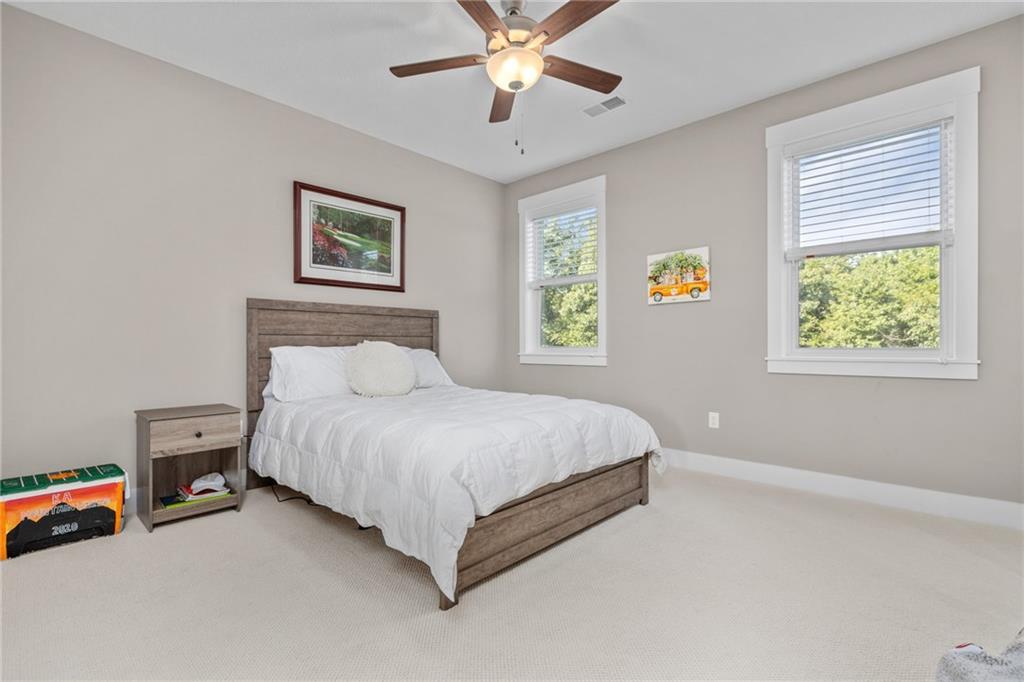 2010 Cherry Road Gibsonia, PA 15044 - Photo 13 of 25 a spacious bedroom with a bed and a window
