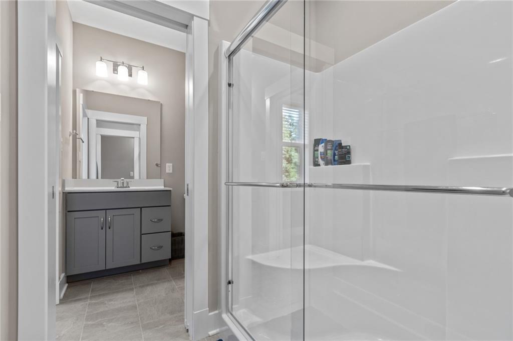 2010 Cherry Road Gibsonia, PA 15044 - Photo 14 of 25 a bathroom with a shower sink and mirror