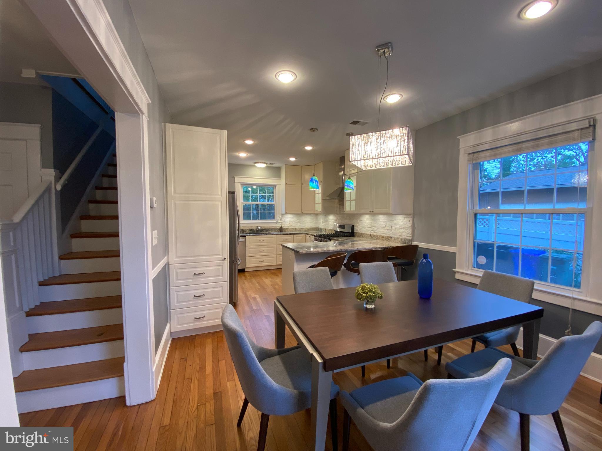 1407 North Glebe Road Arlington, VA 22207 - Photo 7 of 29 Dining, kitchen and staircase to 2nd level