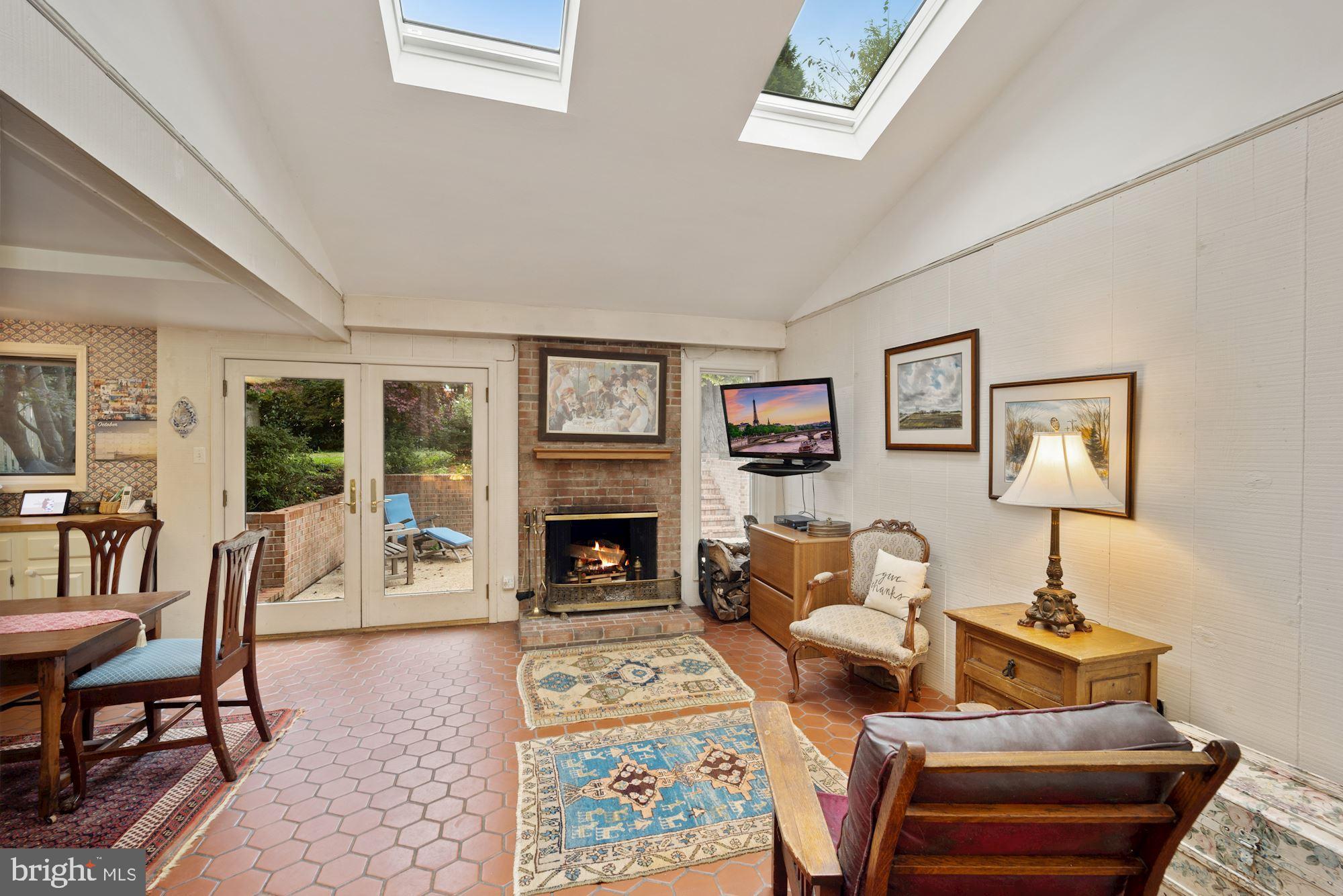 4302 Locust Lane Bethesda, MD 20816 - Photo 13 of 28 Fam Rm skylights keep things bright