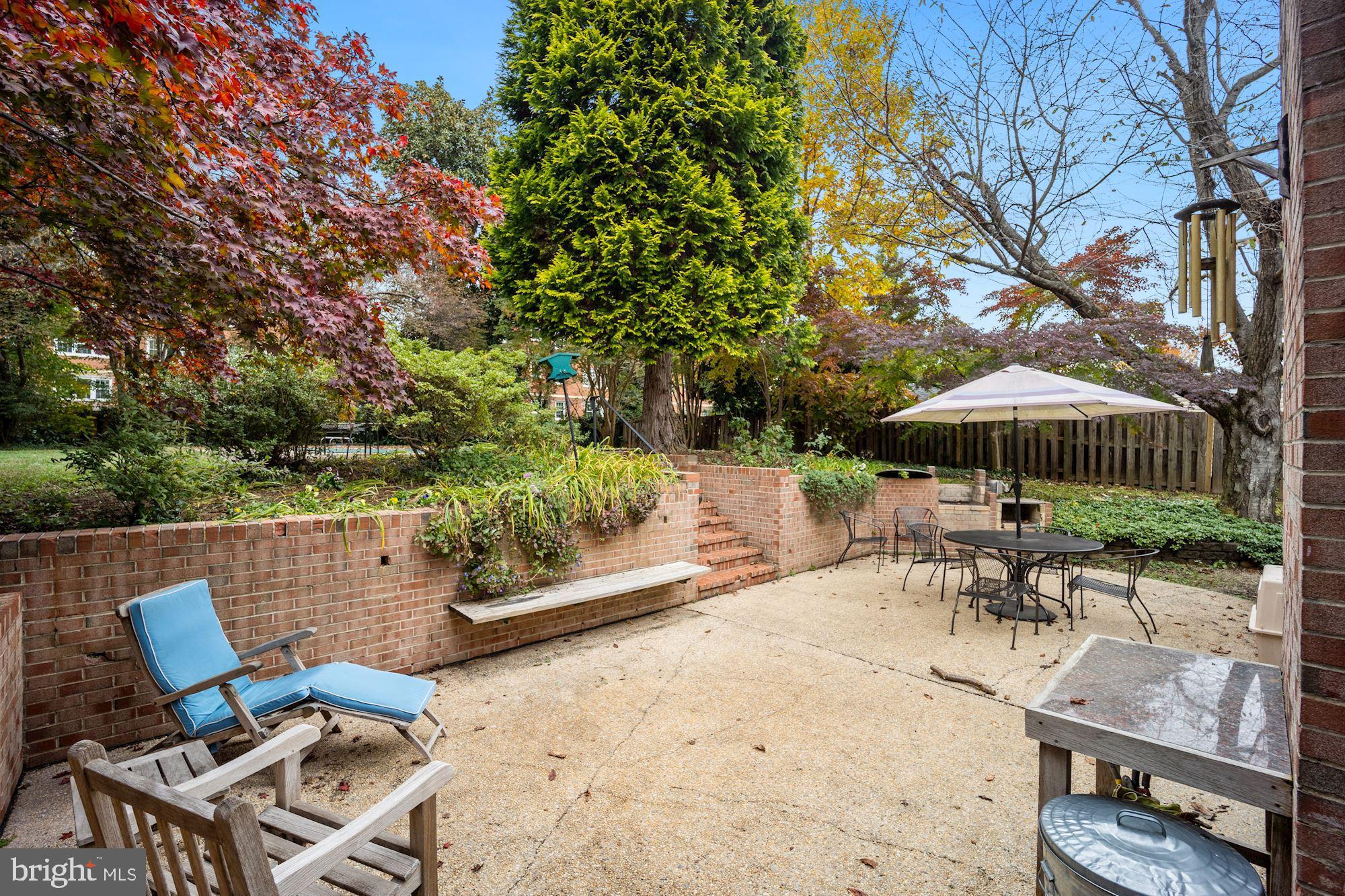 4302 Locust Lane Bethesda, MD 20816 - Photo 21 of 28 Private rear patio is accessed from Fam Rm