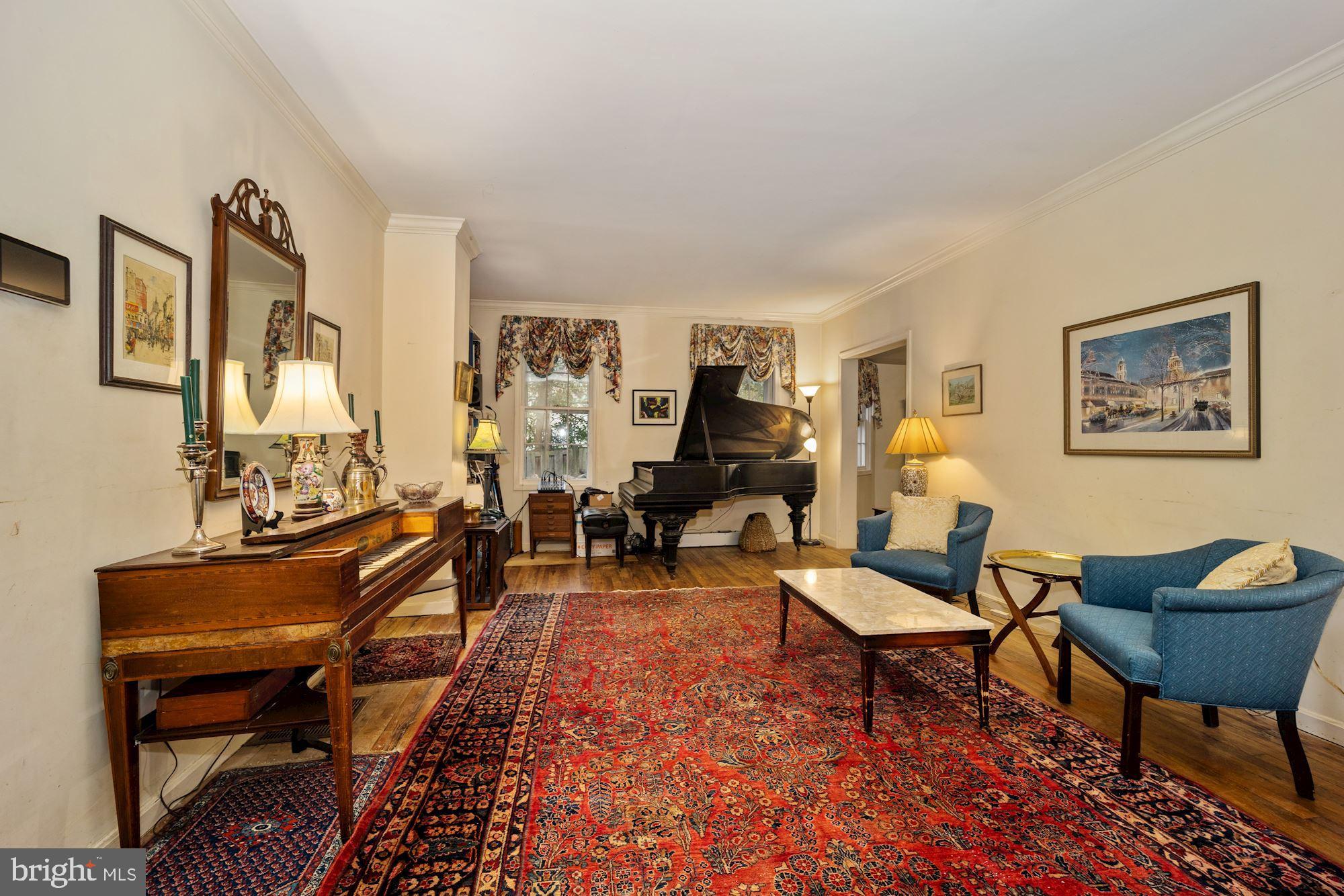 4302 Locust Lane Bethesda, MD 20816 - Photo 5 of 28 Over-size LR has space for grand piano