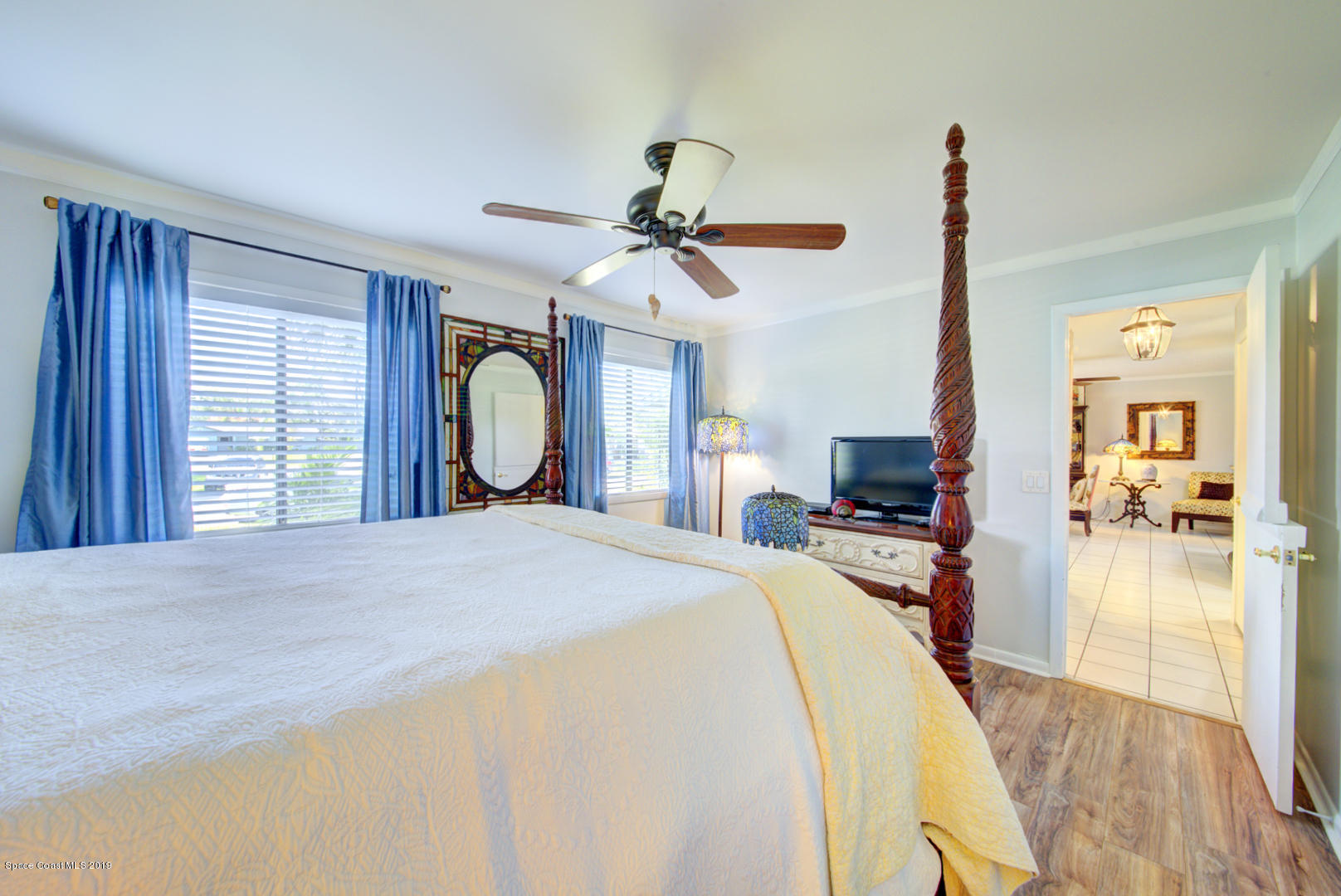 829 Furth Road Northwest Palm Bay, FL 32907 - Photo 22 of 42 bedroom 1 with wood floor