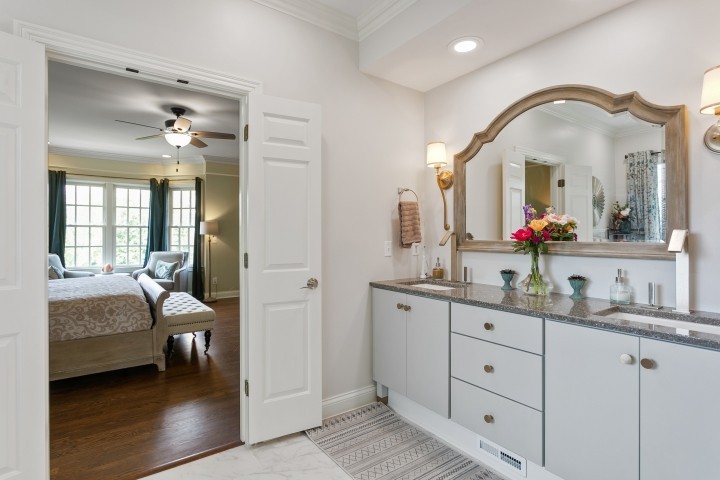 308 Monticello Road Franklin, TN 37064 - Photo 11 of 24 a en suite bathroom with a double vanity sink and mirror