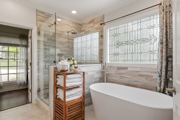 308 Monticello Road Franklin, TN 37064 - Photo 12 of 24 a bathroom with a bathtub and a shower