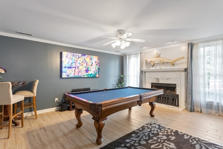 308 Monticello Road Franklin, TN 37064 - Photo 18 of 24 a room with pool table table and windows