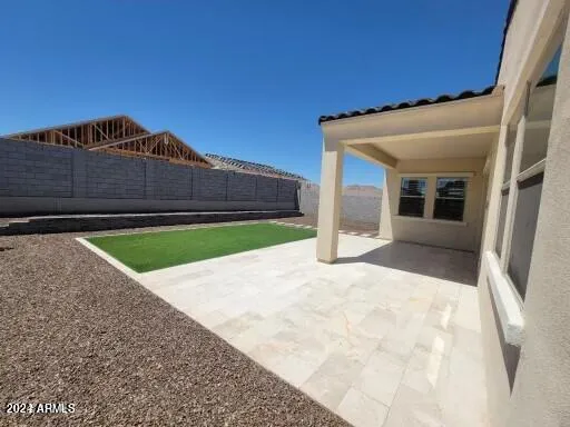 a backyard of a house