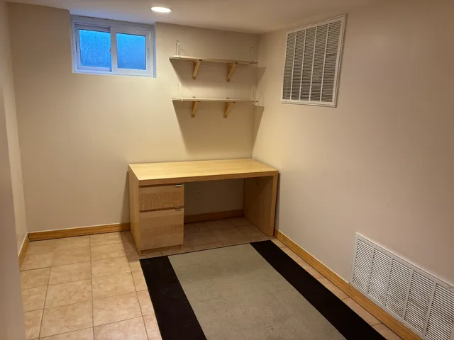 a room with storage and utility