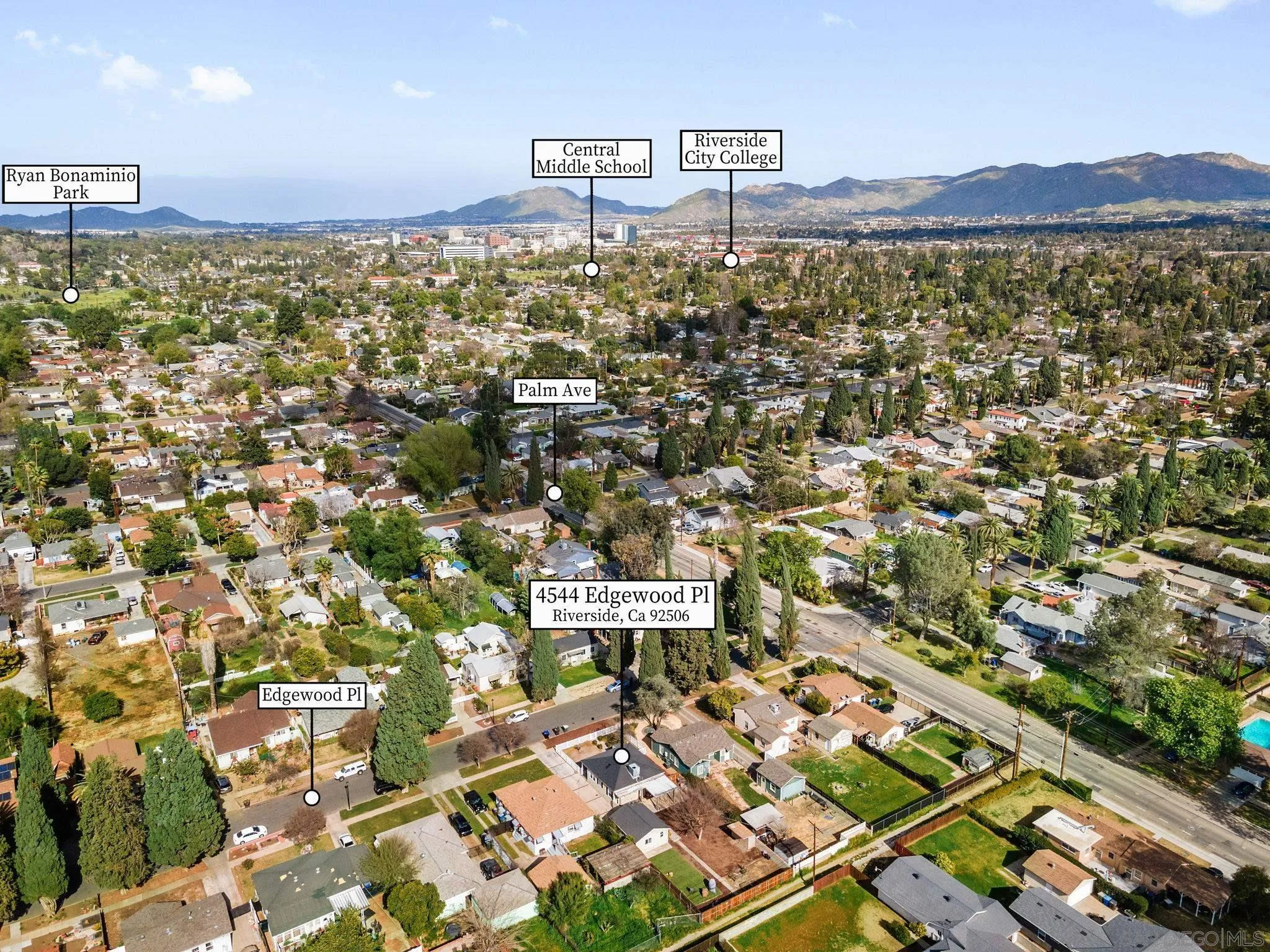 4544 Edgewood Place Riverside, CA 92506 - Photo 22 of 29 an aerial view of multiple house