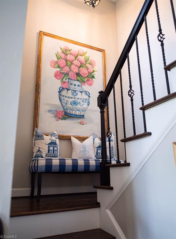 4901 Hackamore Road Greensboro, NC 27410 - Photo 12 of 21 Wrought iron detail on staircase is picture perfect!