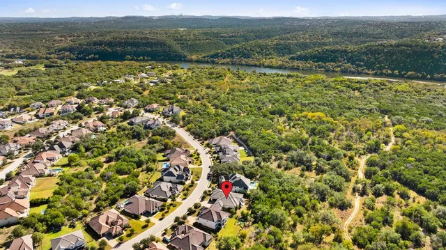 a view of lake with mountain