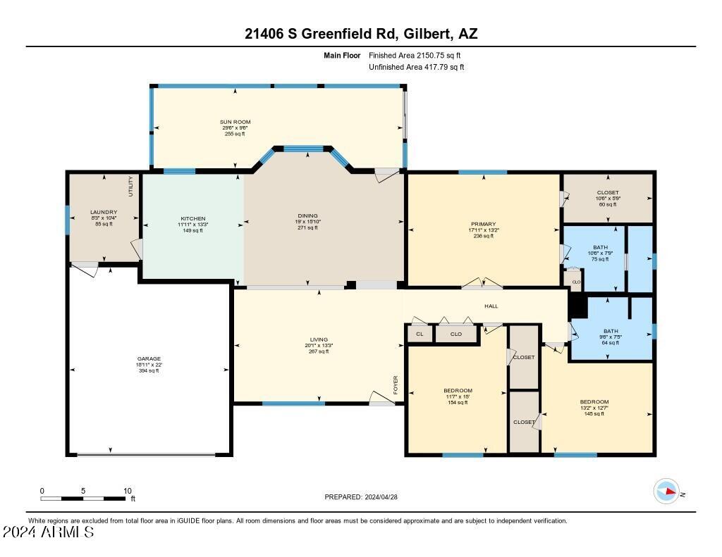 21406 South Greenfield Road Gilbert, AZ 85298 - Photo 49 of 49 Floorplan