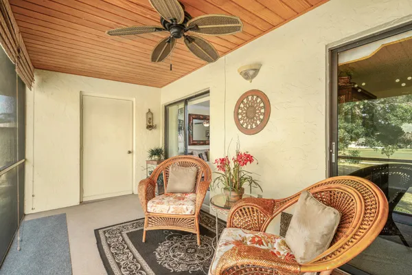 a living room with a couch and a table