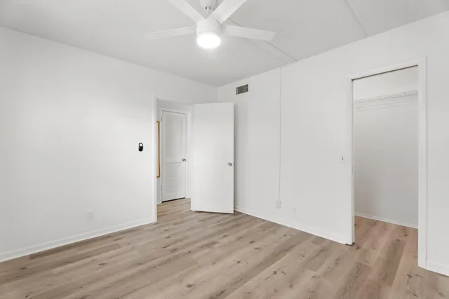 a view of small space with racks on the wall