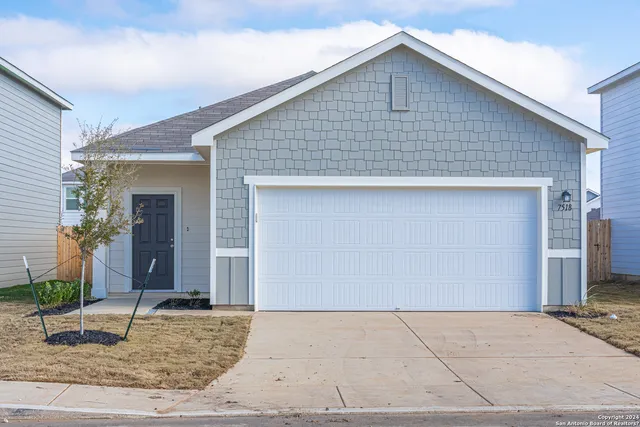 a front view of house