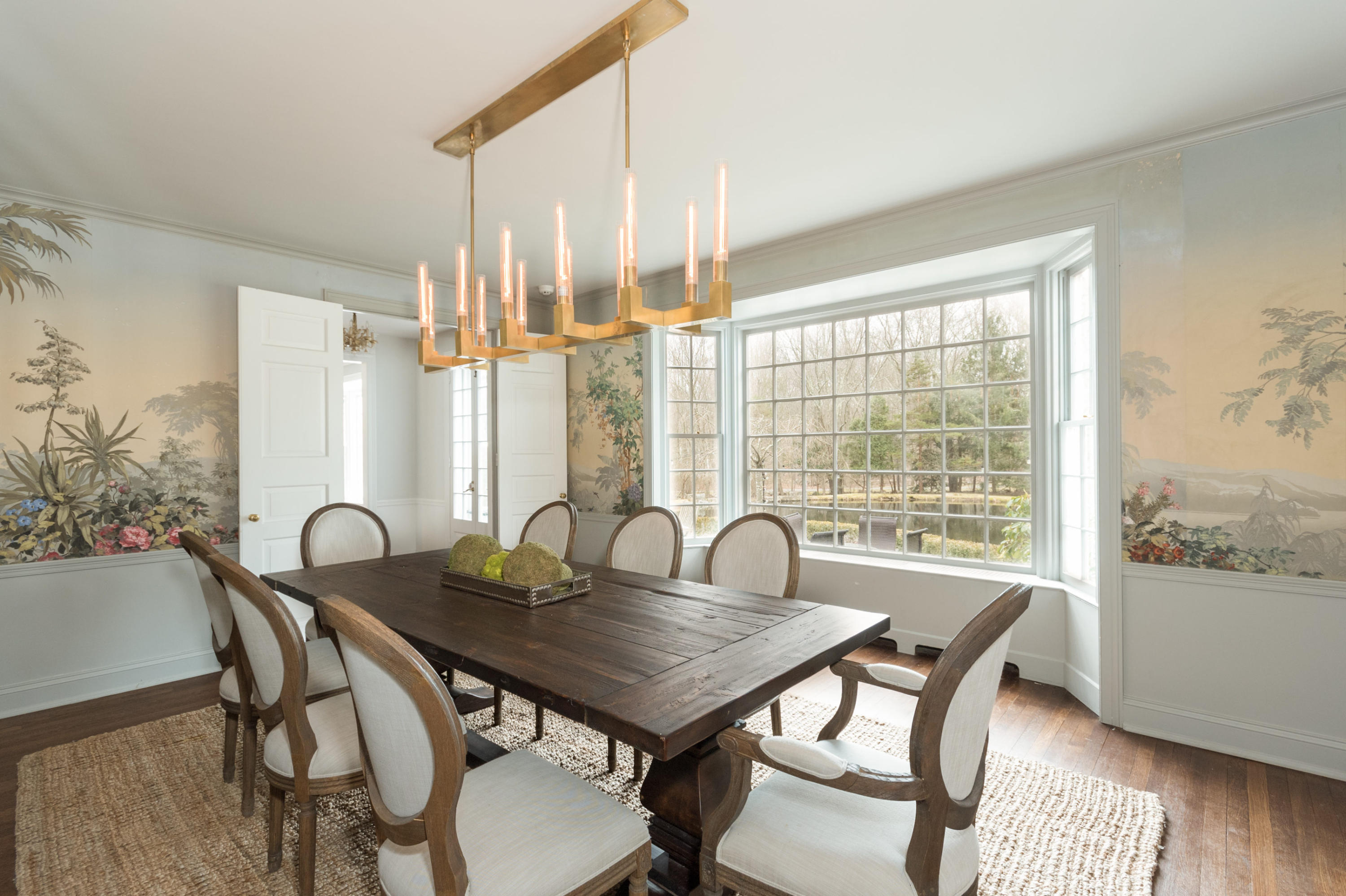 95 Half Mile Road Darien, CT 06820 - Photo 15 of 36 a view of a dining room with furniture window and outside view