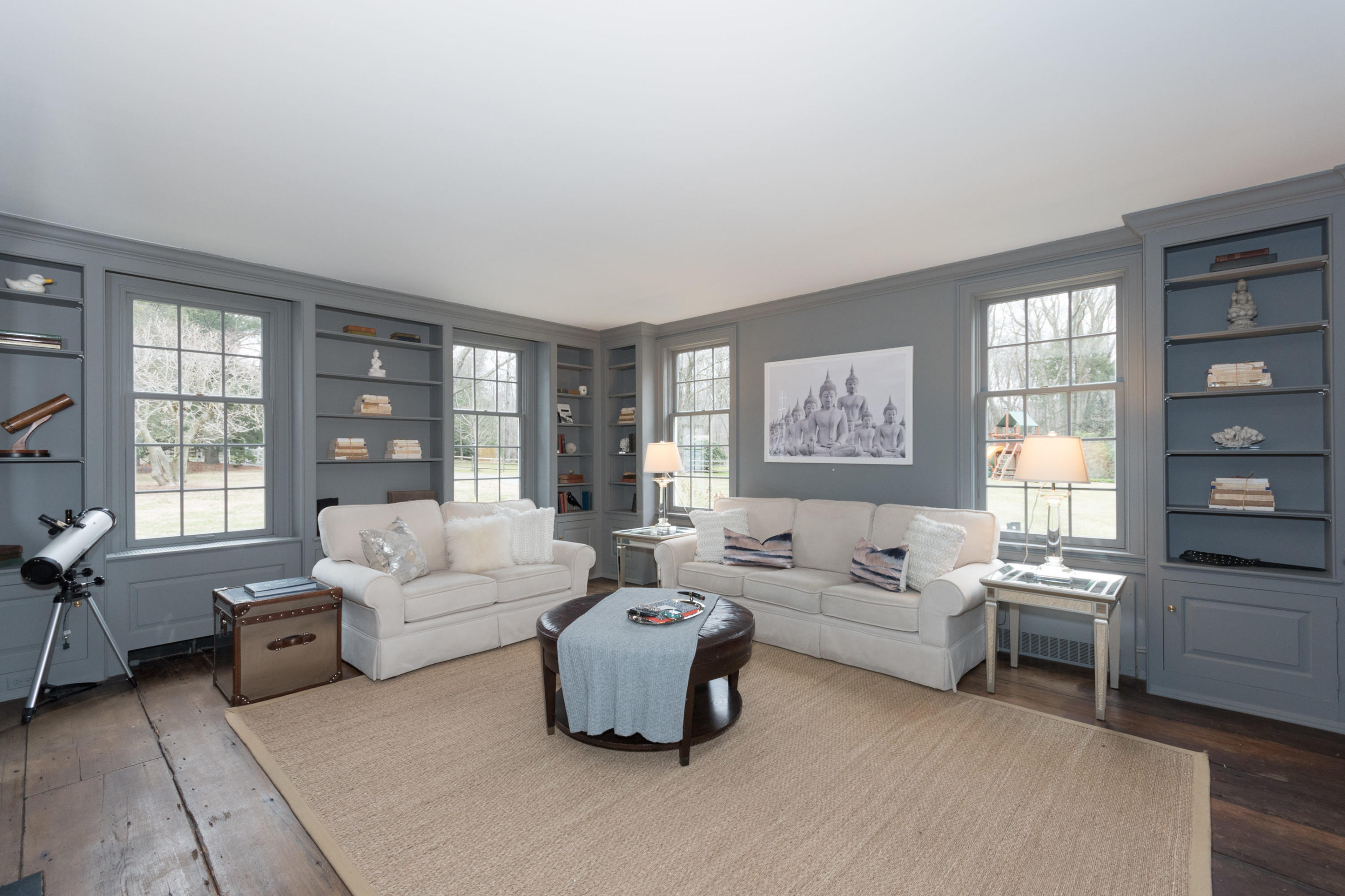 95 Half Mile Road Darien, CT 06820 - Photo 19 of 36 a living room with furniture and a large window