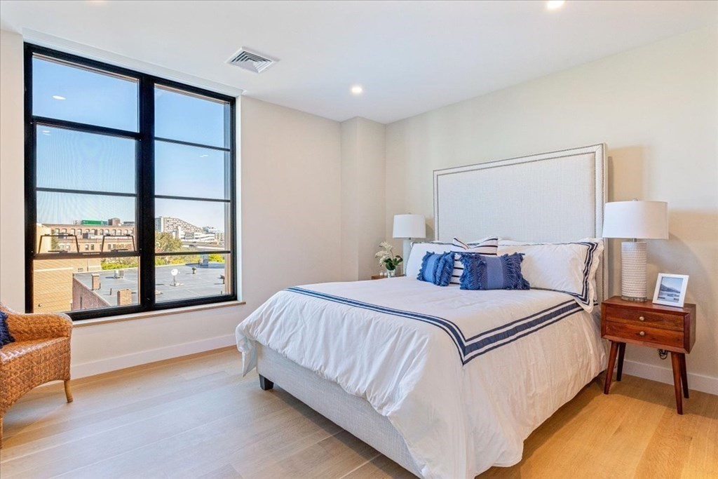 76 Wareham Street, Unit 5C Boston, MA 02118 - Photo 13 of 29 a spacious bedroom with a bed and a large window