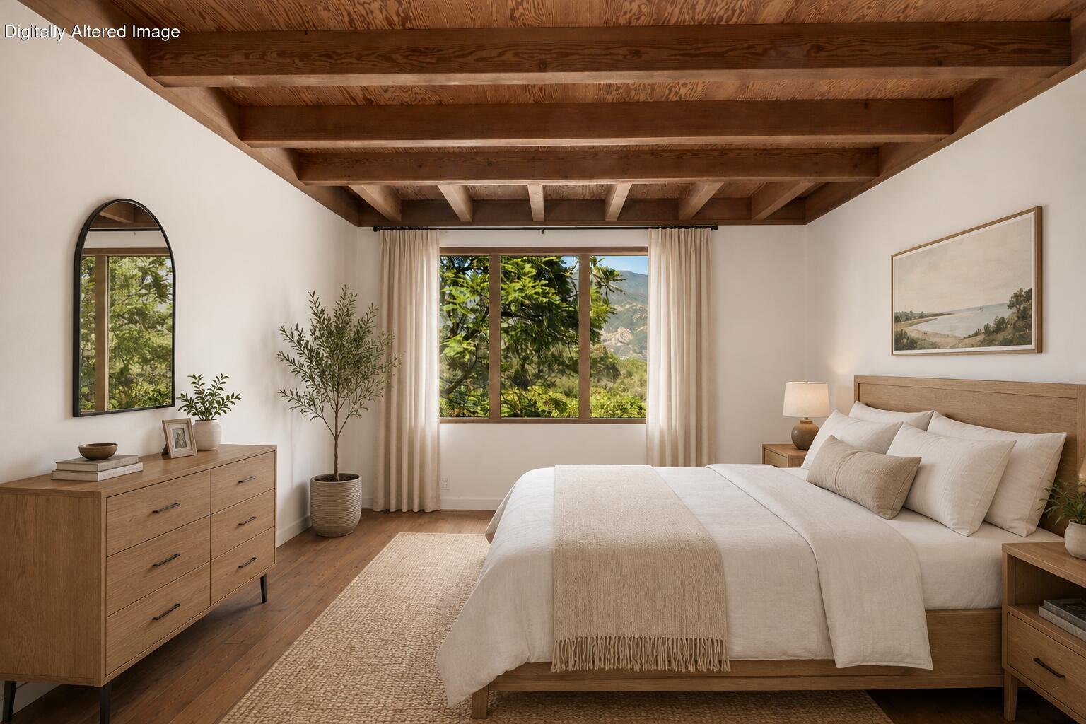 1303 Las Alturas Road Santa Barbara, CA 93103 - Photo 20 of 28 Bedroom 3 - Virtually Enhanced