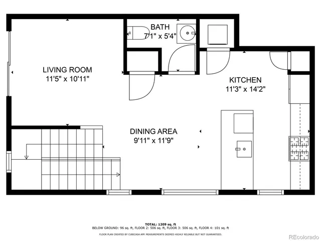 a picture of a bench in a white building