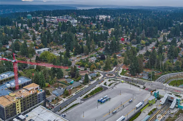 an aerial view of a city
