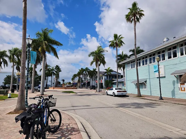 a view of lake with green space