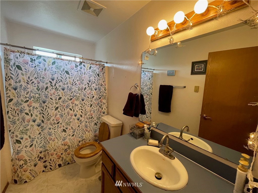 404 Independence Road Rochester, WA 98579 - Photo 33 of 40 a bathroom with a sink toilet and shower
