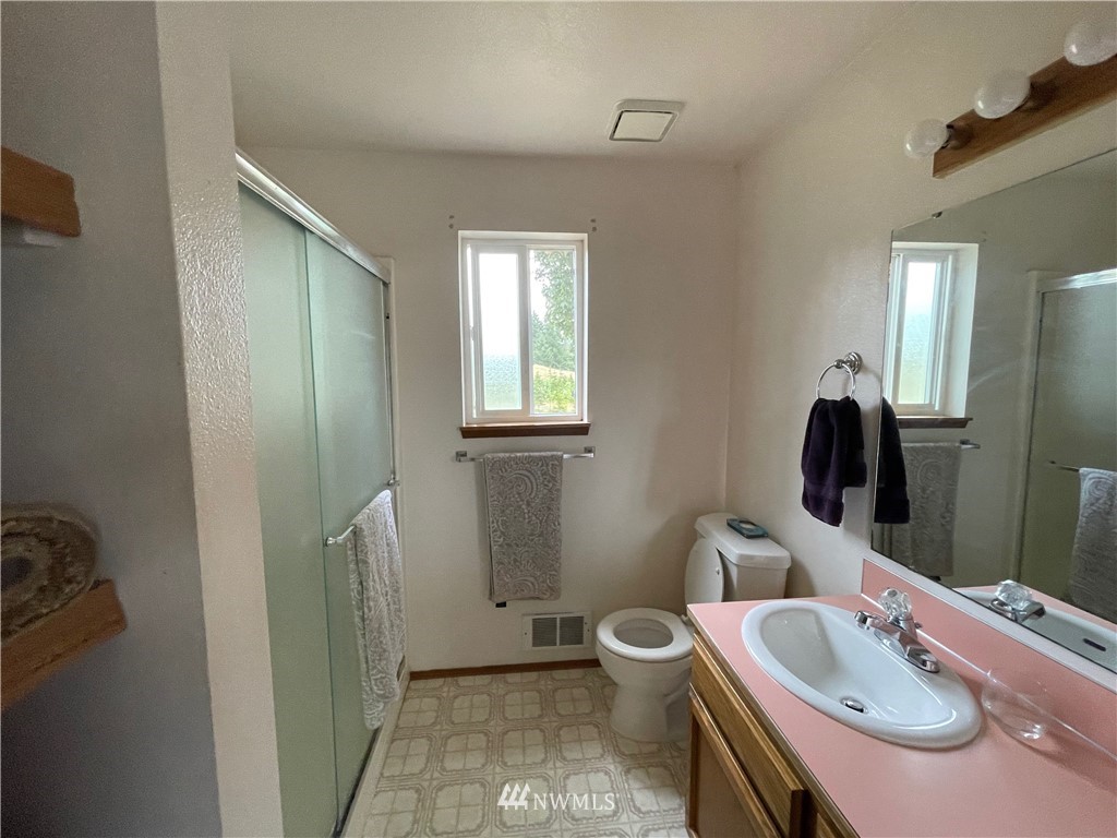 404 Independence Road Rochester, WA 98579 - Photo 37 of 40 a bathroom with a sink toilet and shower