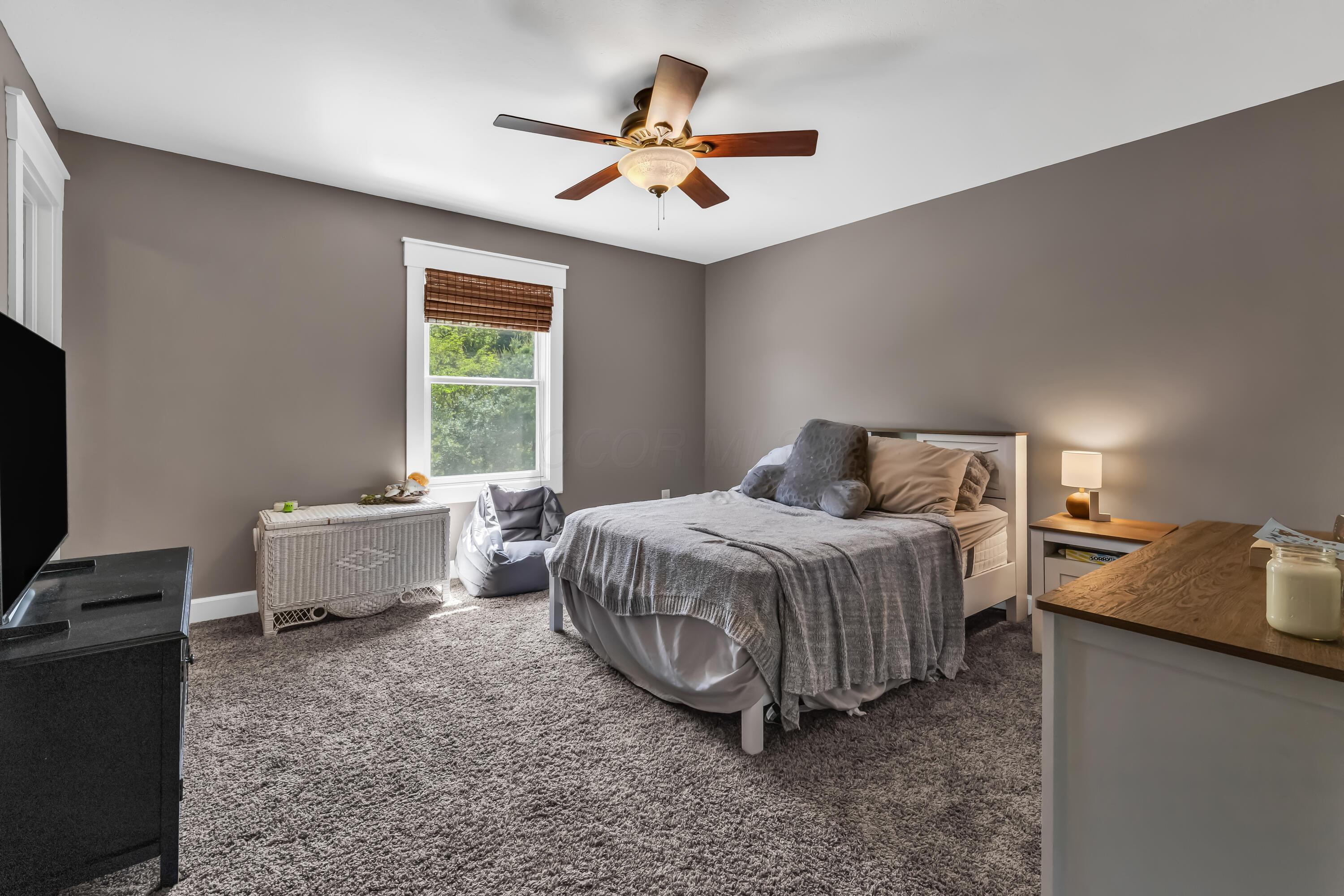 16689 Bailor Road Laurelville, OH 43135 - Photo 36 of 73 Light sand carpet
• Taupe painted walls
• Lighted ceiling fan