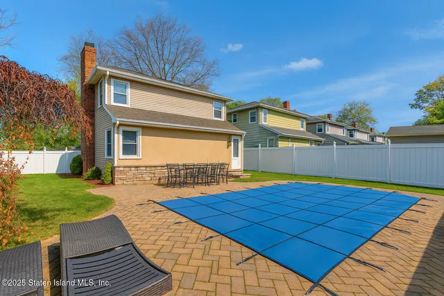 a view of outdoor space with seating area