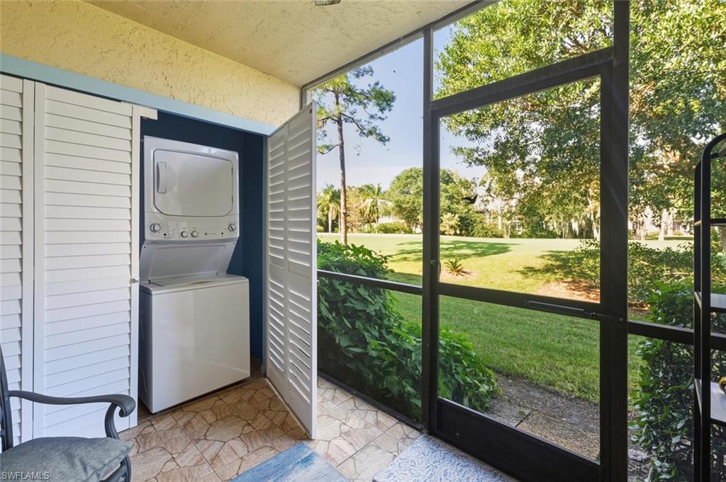 7380 St Ives Way, Unit 1108 Naples, FL 34104 - Photo 22 of 46 STACKABLE WASHER AND DRYER IN LANAI