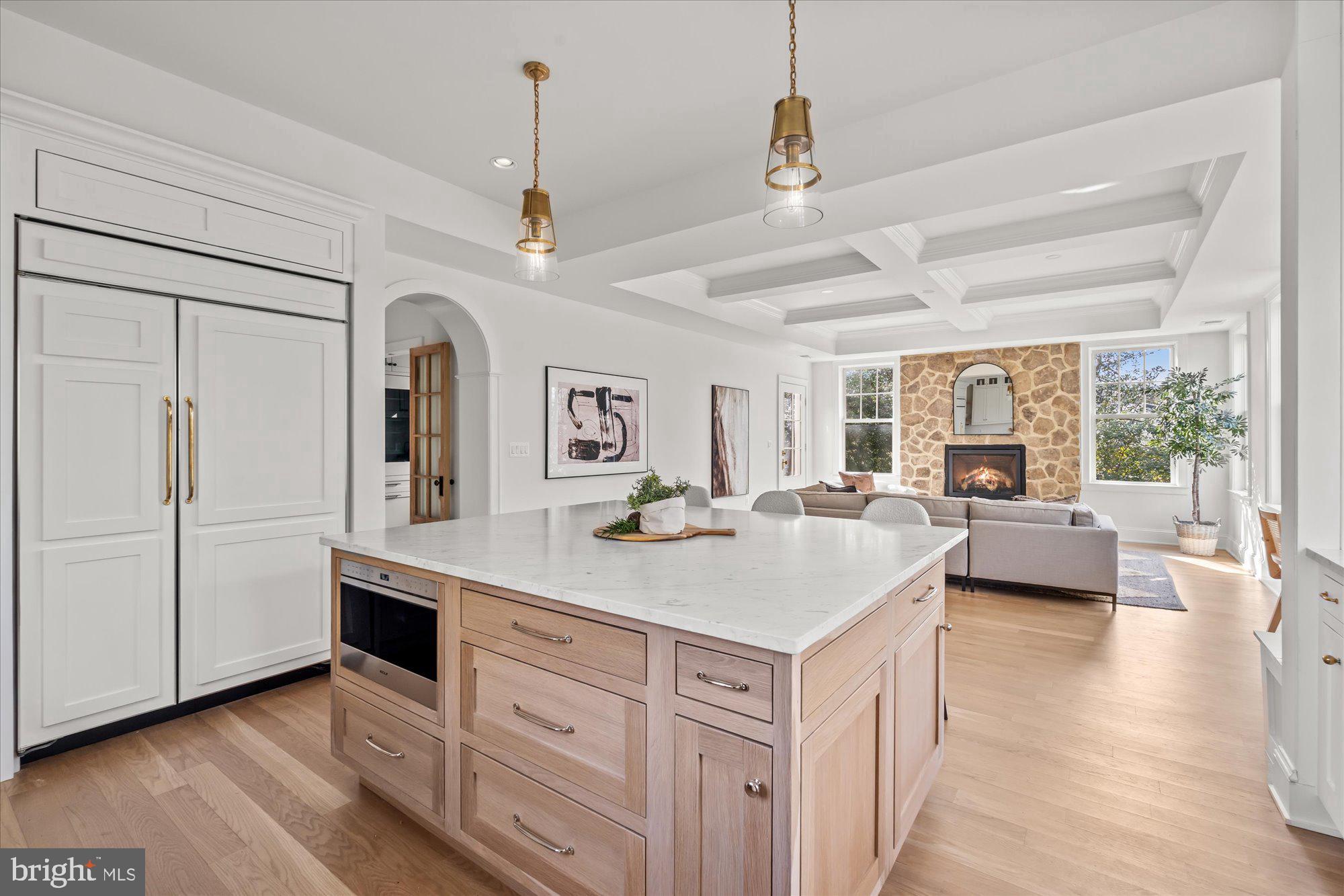 3612 North Glebe Road Arlington, VA 22207 - Photo 28 of 83 a view of living room kitchen with stainless steel appliances granite countertop furniture and living room view