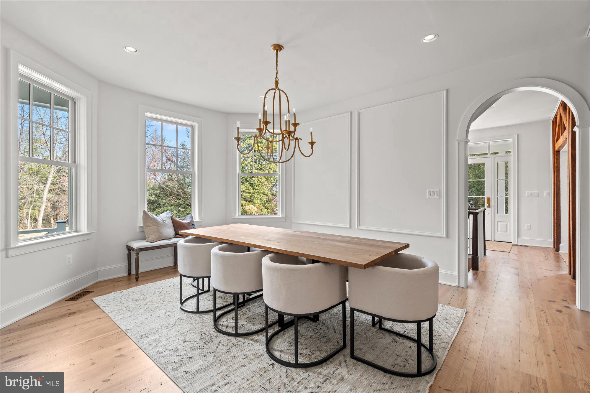 3612 North Glebe Road Arlington, VA 22207 - Photo 38 of 83 a view of a dining room with furniture window and wooden floor