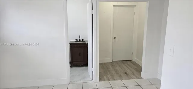 a view of an empty room