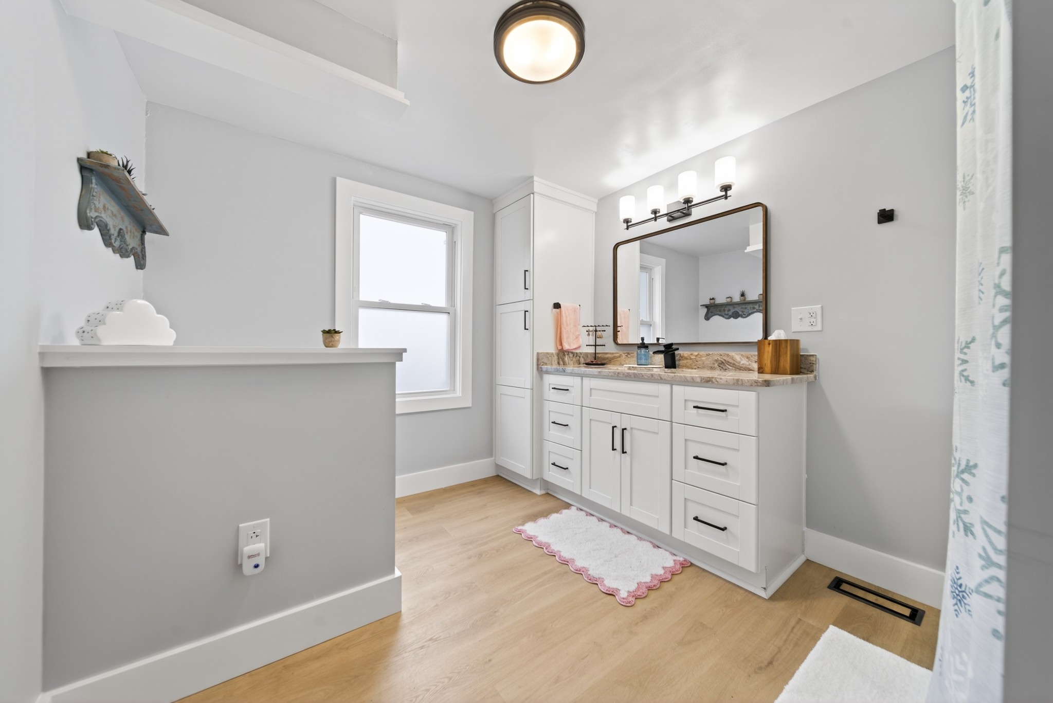 3332 Abednego Road Greenbrier, TN 37073 - Photo 39 of 86 a spacious bathroom with a granite countertop sink and a mirror