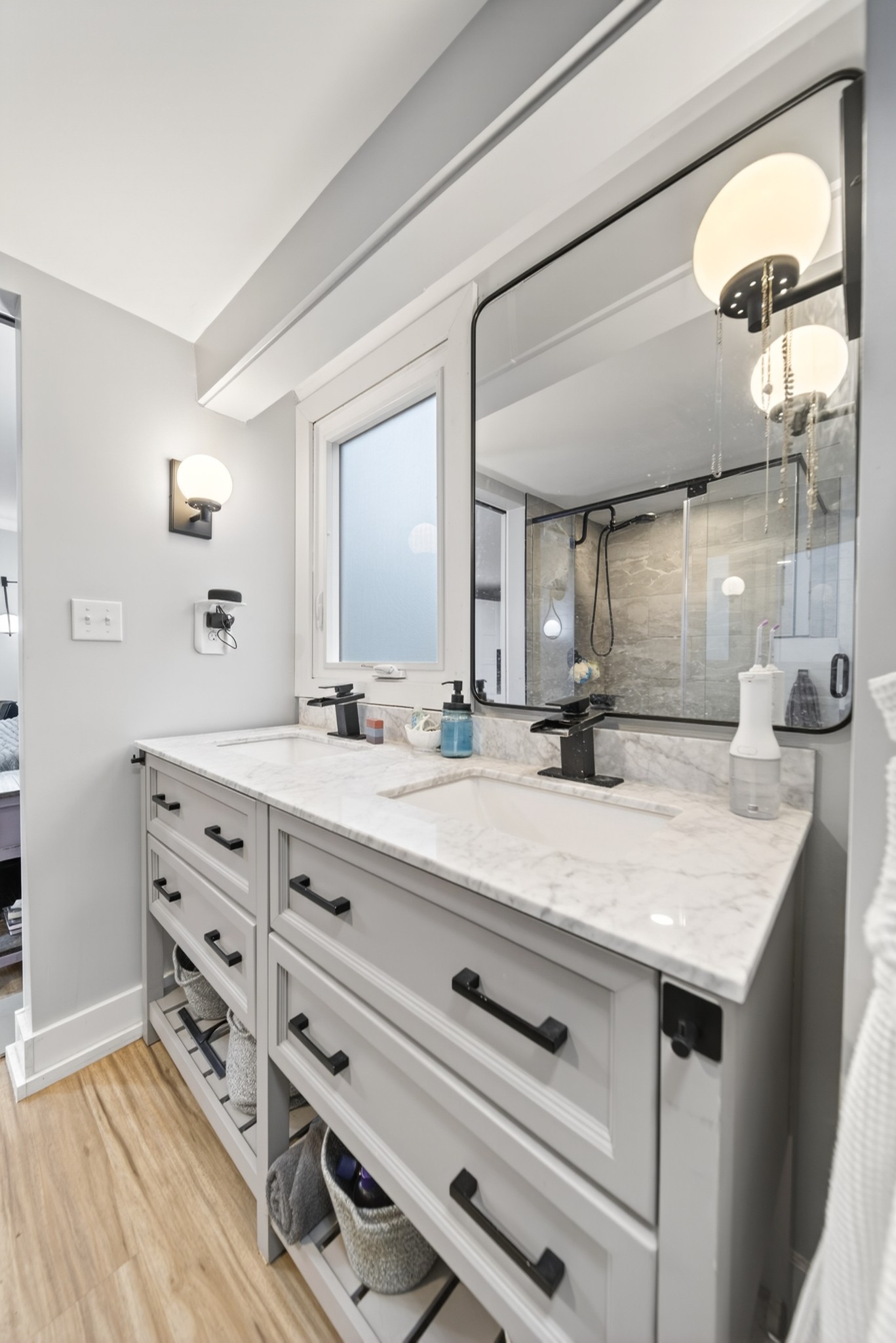 3332 Abednego Road Greenbrier, TN 37073 - Photo 67 of 86 a bathroom with a granite countertop sink a large mirror and vanity