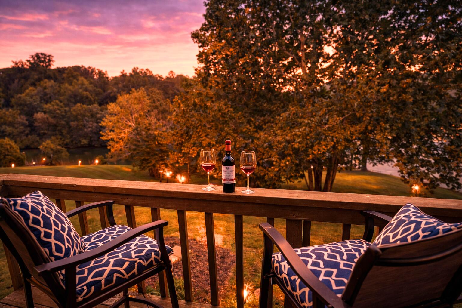 506 Harbor Ridge Drive Goodview, VA 24095 - Photo 21 of 39 a view of balcony with furniture