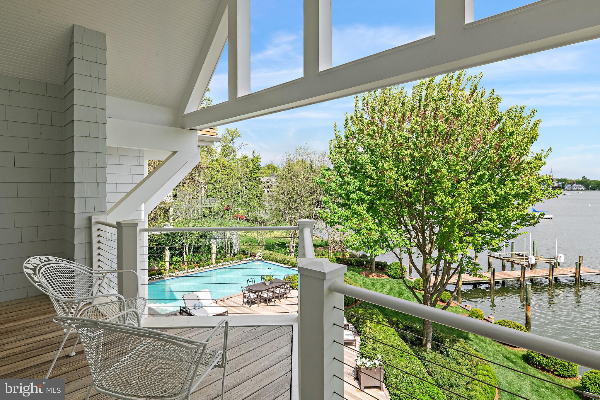 8 Spa View Circle Annapolis, MD 21401 - Photo 71 of 98 Bedroom 3 - Pool and Water Views