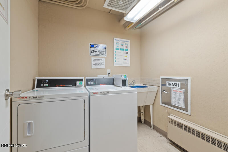 450 North Arlington Avenue, Unit 302 Reno, NV 89503 - Photo 17 of 21 a utility room with dryer and washer
