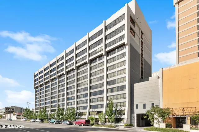 a front view of a building