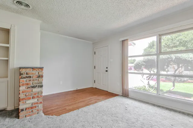 a backyard of a house