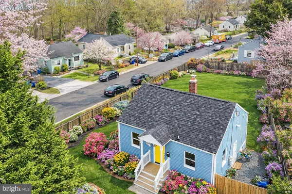 an aerial view of multiple house