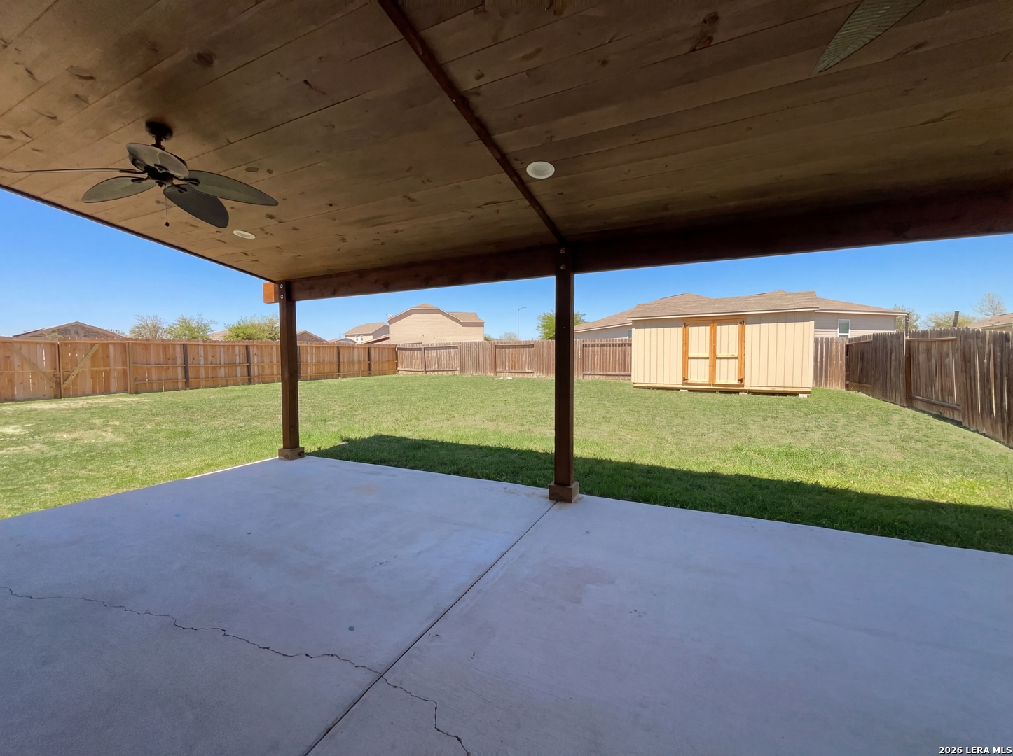 12325 Switchgrass San Antonio, TX 78252 - Photo 17 of 18 a view of a yard with porch